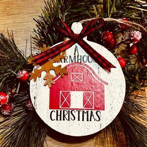 A Farmhouse Christmas – Barn Rustic Ornament